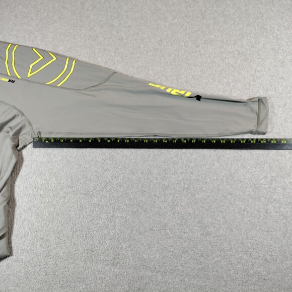 Virus Compression RX7 Full Pant Mens XXL Gray Yellow Performance Vented Running - Picture 11 of 13